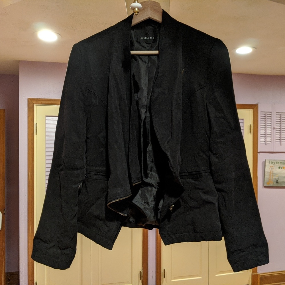 Asymmetric Zip Blazer